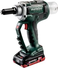 Metabo Akku-Blindnietpistole NP 18 LTX BL 5.0 metaBOX 145 L; 18V 2x4Ah LiHD + ASC 55