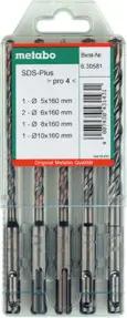 Metabo SDS-plus Pro 4-Bohrersatz 5-teilig