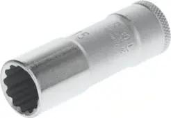 Gedore Steckschlüsseleinsatz lang, Nuss, 3/8'' 10 mm Antrieb, 12-kant, 15 mm Weite, D 30 L 15, Stahl verchromt