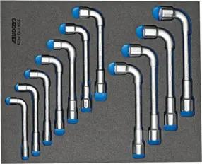 Gedore 2005 CT2-25PK Doppelsteckschlüssel-Satz in Check-Tool-Modul, 11-teilig