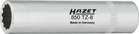 HAZET Kettenkastenverkleidungs-Einsatz 850TZ-8 Vierkant hohl 6,3 mm (1/4 Zoll) Außen-Doppel-Sechskant-Tractionsprofil 8