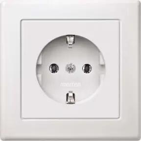 Merten SCHUKO-Steckdose pws volle Abdeckplatte MEG2301-1519