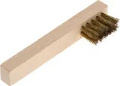 Gedore Zündkerzenbürste, für Zündkerzen, Messingdrahtborsten 15 mm, mit Kunststoffgriff, Drahtbürste, 280 mm lang, 648