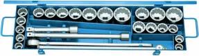 Gedore D 32 EMAU-2 Steckschlüssel-Satz 3/4" 25-teilig UD-Profil mm+ZOLL