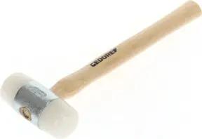 Gedore Nylonhammer mit Holzgriff, Lederhammer, Ø 50 mm, Hammer mit Eschenstiel, Werkzeug, geschmiedet, 225 E-50