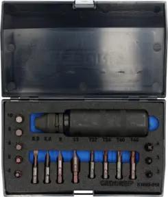 Gedore Schraubenlöser-Satz, 18-tlg, 1/2", rechts und links, Handschlagschrauber-Set mit Bits, Hammerbetätigung, K 1900-018