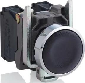 Schneider Electric Drucktaster flach, sw, 1S XB4BA21