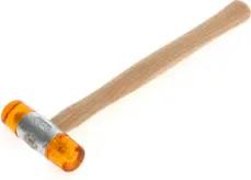 Gedore Plastikhammer, Ø 27 mm, Auswechselbare Köpfe aus Cellulose-Acetat, Robuster Stiel aus Esche