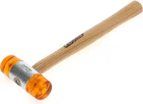 Gedore Plastikhammer, Ø 40 mm, Auswechselbare Köpfe aus Cellulose-Acetat, Robuster Stiel aus Esche