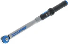 Gedore Dremaster Drehmomentschlüssel, 1/2 Zoll, 40-200 Nm, Pilzkopf-Umsteckvierkant mit Kugelsicherung, Stahlrohr, Silber/Schwarz/Blau