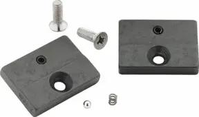 HAZET Ersatzteil-Satz: 1 Paar Prägebacken, 30 mm breit, 2 Schrauben, 2 Spannhülsen 1932-2/6