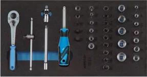Gedore 1500 CT1-20 Steckschlüssel-Sortiment 1/4" in Check-Tool-Modul