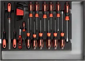 Gedore R22350002 Werkzeugsatz Schraubendreher + Feilen CT-Modul 26-teilig