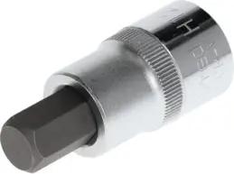 Gedore red Schraubendrehereinsatz Bit 6-kant, SW 12 mm, 1/2'' 12,5 mm, Schraubenziehereinsatz, Werkzeug, R62551210, Stahl
