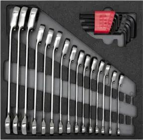 Gedore R22250001 Schraubenschlüsselsatz 4/6 CT-Modul 24-teilig