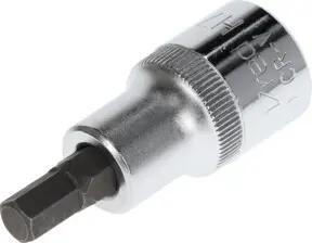 Gedore red Schraubendrehereinsatz Bit 6-kant, SW 7 mm, 1/2'' 12,5 mm, Schraubenziehereinsatz, Werkzeug, R62550710, Stahl