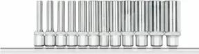 Gedore R41008012 Steckschlüssel-Satz 1/4" 6-kant +Leiste 12-teilig