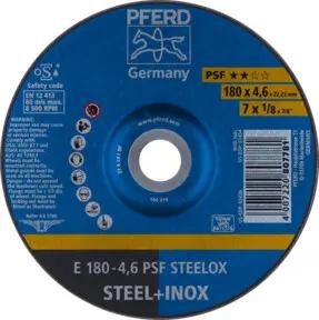 PFERD Schruppscheibe E 180x4,6x22,23 mm Universallinie PSF STEELOX für Stahl/Edelstahl