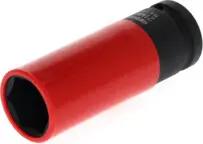 Gedore red Schlagschraubereinsatz mit Schonhülse, Nuss 1/2" 12,5 mm Antrieb, 6-kant, SW 21 mm, lang, Auto/KFZ, R63042116