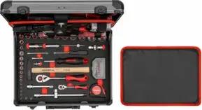 Gedore red Werkzeugkoffer, Set 138-teilig, gefüllt, Werkzeug für Hand- und Heimwerker, im Aluminiumkoffer, R46007138