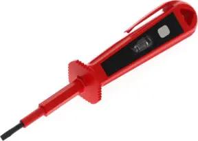 Gedore red Prüfschraubendreher mit Schlagzähler, Messbereich max. 250 Volt, mit Abrutschschutz, Phasenprüfer, R38120312