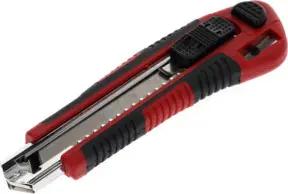 Gedore red Cuttermesser mit 5 Ersatzklingen, 18 mm breit, Abbrechklingen, Metall, einhand, 175 mm lang, R93200018