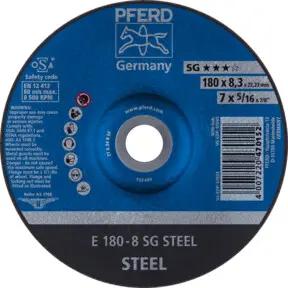 PFERD Schruppscheibe E 180x8,3x22,23 mm Leistungslinie SG STEEL für Stahl