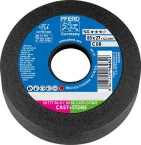 PFERD Schleiftopf ETT 80x8x22,23 mm Leistungslinie SG CAST+STONE für Guss/Stein