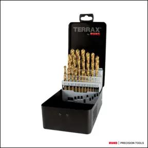 RUKO Spiralbohrer Satz DIN 338 Typ N HSS-TiN geschliffen 1,36 kg