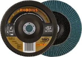 RHODIUS ALPHAline LGZ F2 Fächerschleifscheibe 180 x 22,23 mm K80