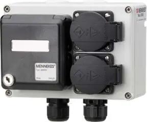 Mennekes Steckdosen-Kombination 2xSchuko 2xRJ45 IP44 25705
