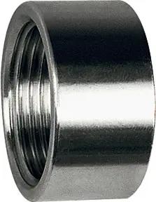 Riegler Muffe, rund, kurze Ausführung, G 1 1/4, Edelstahl 1.4408