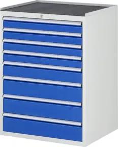 Rau Schubladenschrank m. Anti-Rutsch-Matte 8 Schubl.-XL 4x90 1x120 3x150mm