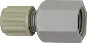 Riegler Gerade Aufschraubverschraubung G 1/4 i., für Schlauch 6/8 mm, PA