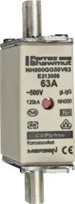 Mersen NH-Sicherungseinsatz SF Gr.000 gG 63A/500VKM NH000GG50V63
