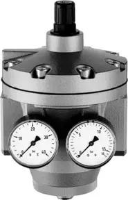 Riegler Hochleistungsdruckregler mit 2 Manometern, G 1 1/2, 0,1 - 3 bar