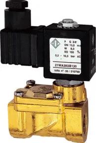 Riegler 2/2-MV,MS,NO,vorge.,24V DC, 8W,NBR,G3/8,PN0,2-16bar
