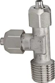 Riegler L-Einschraubverschraubung, R 1/8 a., für Schlauch 6/4, ES 1.4404