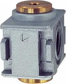 Riegler Verteiler »multifix-mini«, BG 0, G 1/4, mit 2 Abgängen G 1/8