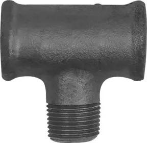 Riegler T-Stück 133, Rp 1/2 i., R 1/2 a., Rp 1/2 i., Temperguss schwarz