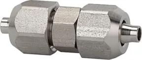 Riegler Gerader Verbinder, für Schlauch 6/4 mm, SW1 12, SW2 10, ES 1.4404