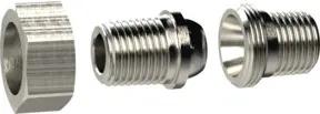 Riegler Lösb. Doppelgew.nippel kon. dicht. R 1 1/4 a. R 1 1/4 a. MS vern.