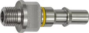 Riegler Unverwechselbarer Nippel NW 6, ISO 6150 C, G 1/4 AG, gelb