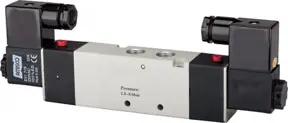 Riegler 5/3-Wegeventil elektropneum. Mitte belüft., G 1/2, 230 V, 50 Hz
