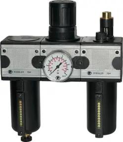 Riegler Wartungseinheit 3-tlg. »multifix« mit Metallbehälter, BG 1, G 1/4