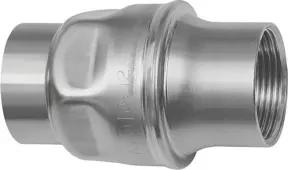 Riegler Rückschlagventil, leichte Bauweise, ES 1.4301, G 1 1/2, 0,03 bar