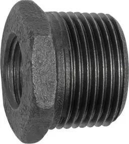 Riegler Reduzierstück 241, R 1 1/2 a., Rp 1/2 i. Temperguss schwarz