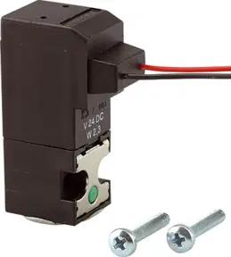Riegler 3/2-Mini-Magnetventil direktgesteuert NC, 24 VDC, Kabel 30 cm