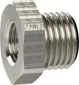 Riegler Reduziernippel kurz, G 1 1/2 a., G 1 1/4 i., SW 55, Messing vern.