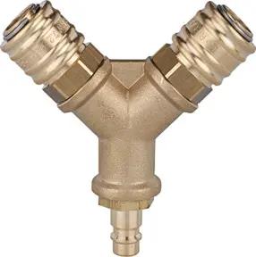Riegler Verteiler, 2 Schnellverschlusskuppl. NW7,2, Nippel NW7,2-7,8 G1/2
